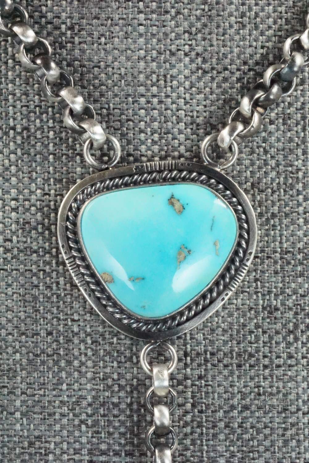 Turquoise & Sterling Silver Necklace - Roberta Begay