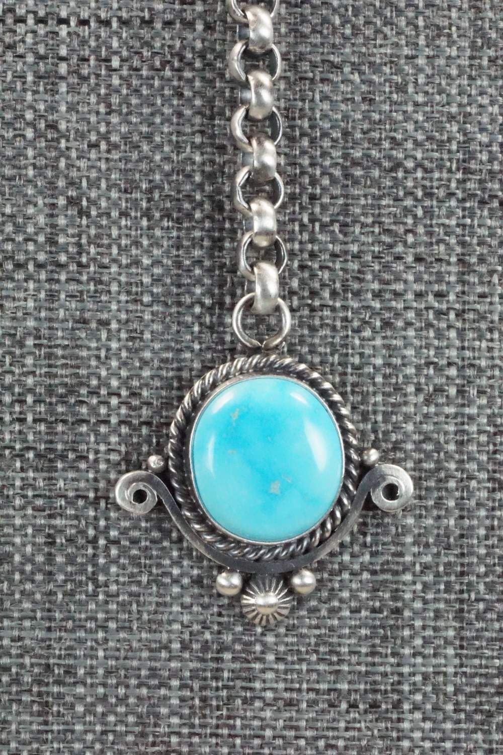 Turquoise & Sterling Silver Necklace - Roberta Begay