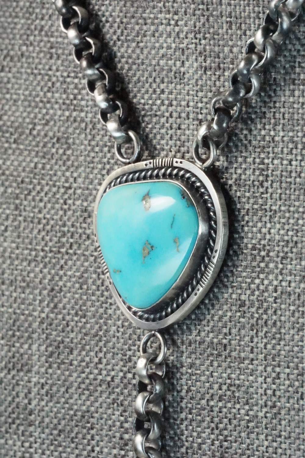 Turquoise & Sterling Silver Necklace - Roberta Begay