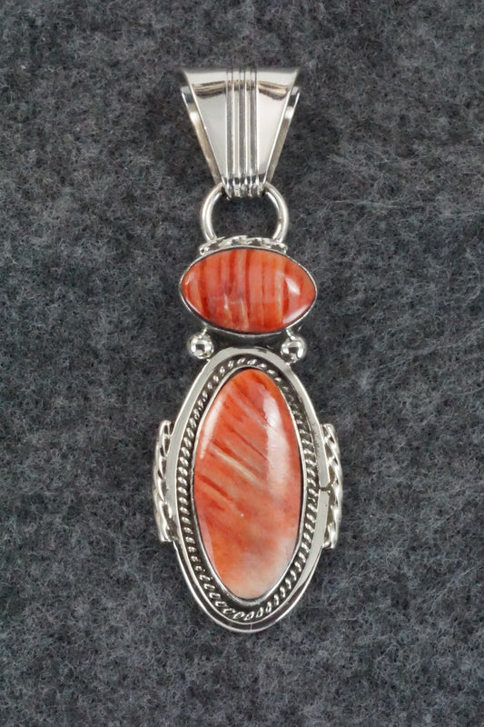 Spiny Oyster and Sterling Silver Pendant - Sadie Jim