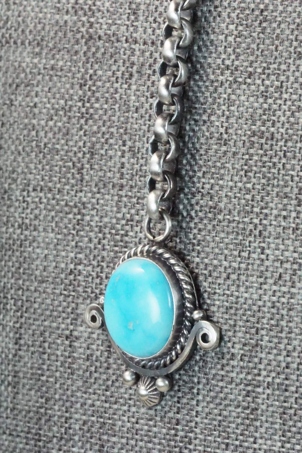 Turquoise & Sterling Silver Necklace - Roberta Begay