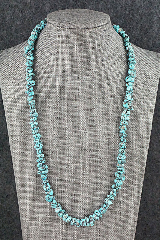 Turquoise and Sterling Silver Necklace - Louise Joe