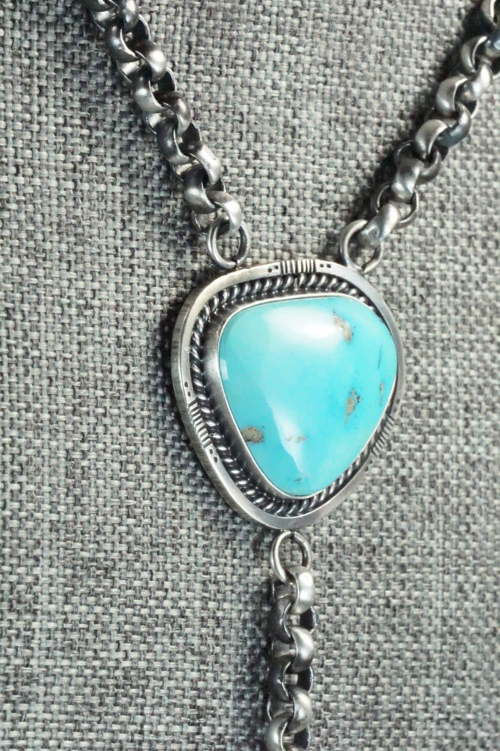 Turquoise & Sterling Silver Necklace - Roberta Begay