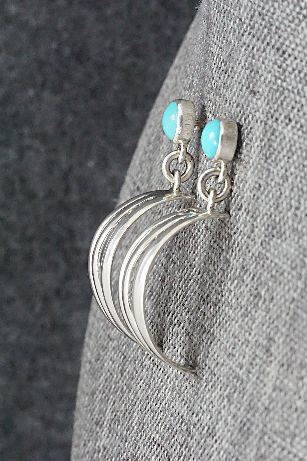 Turquoise & Sterling Silver Earrings - James Bahe
