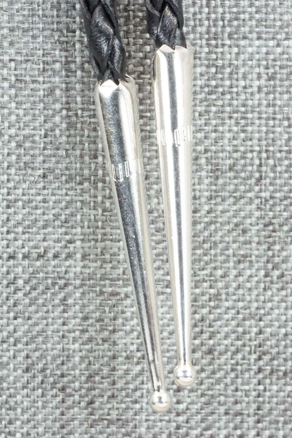 Turquoise & Sterling Silver Bolo Tie - Shirley Skeets