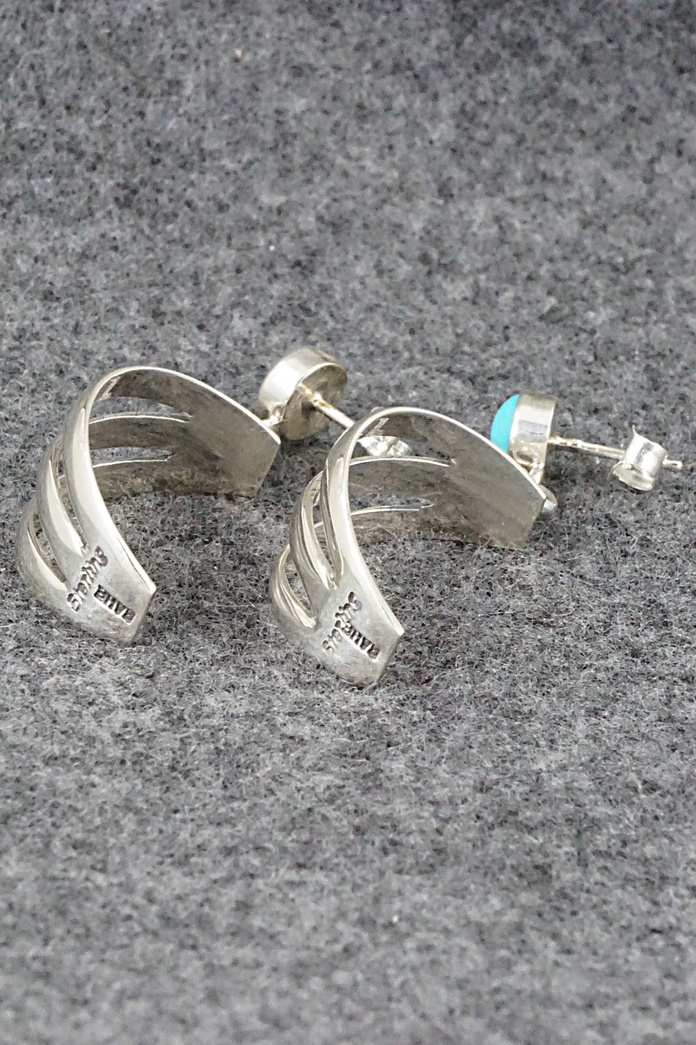 Turquoise & Sterling Silver Earrings - James Bahe