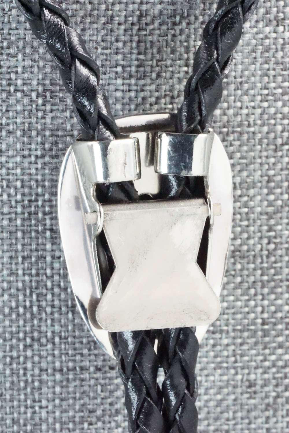 Turquoise & Sterling Silver Bolo Tie - Shirley Skeets