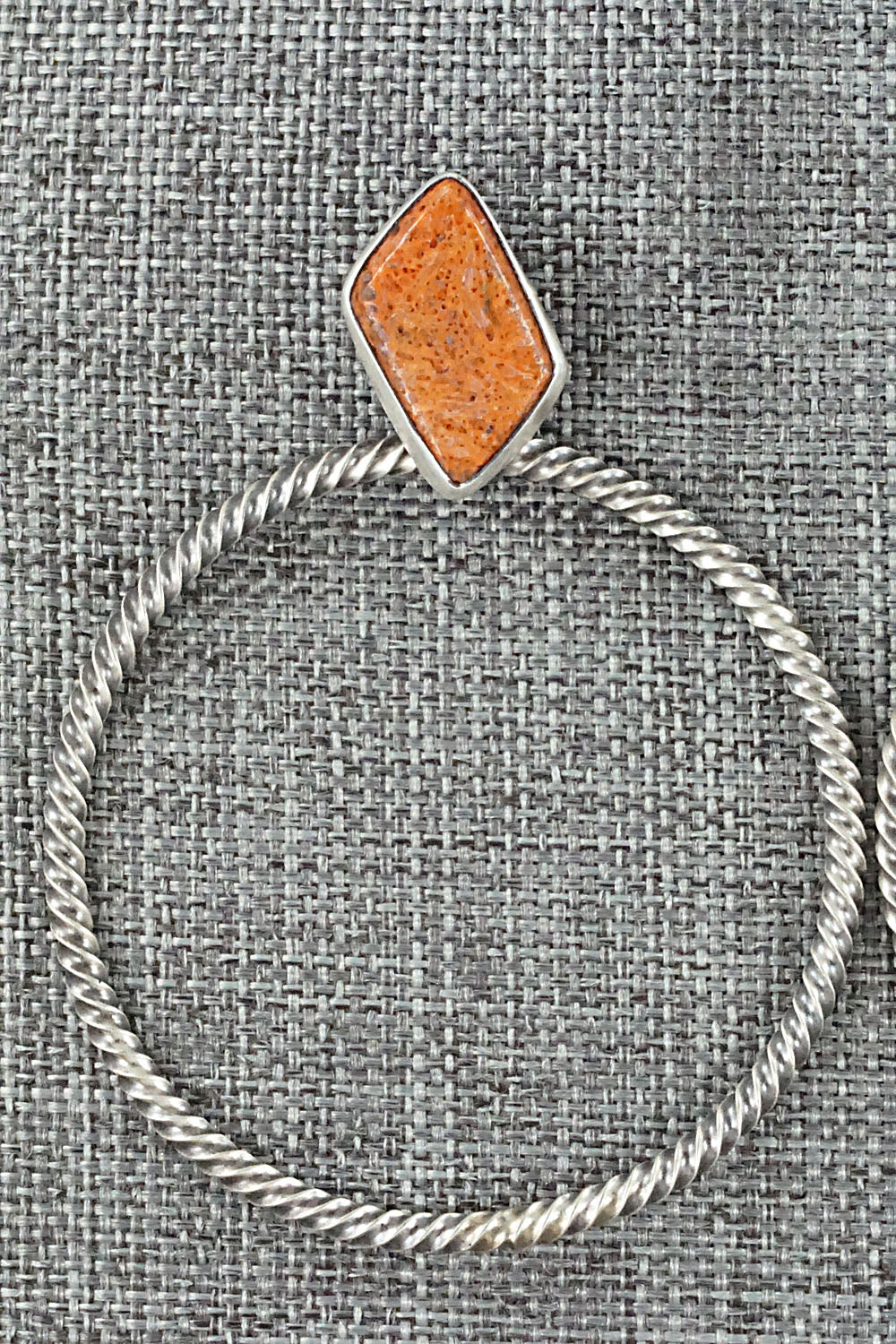 Coral & Sterling Silver Earrings - Annie Spencer
