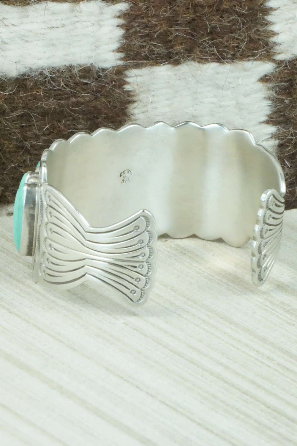 Turquoise & Sterling Silver Bracelet - Navajo