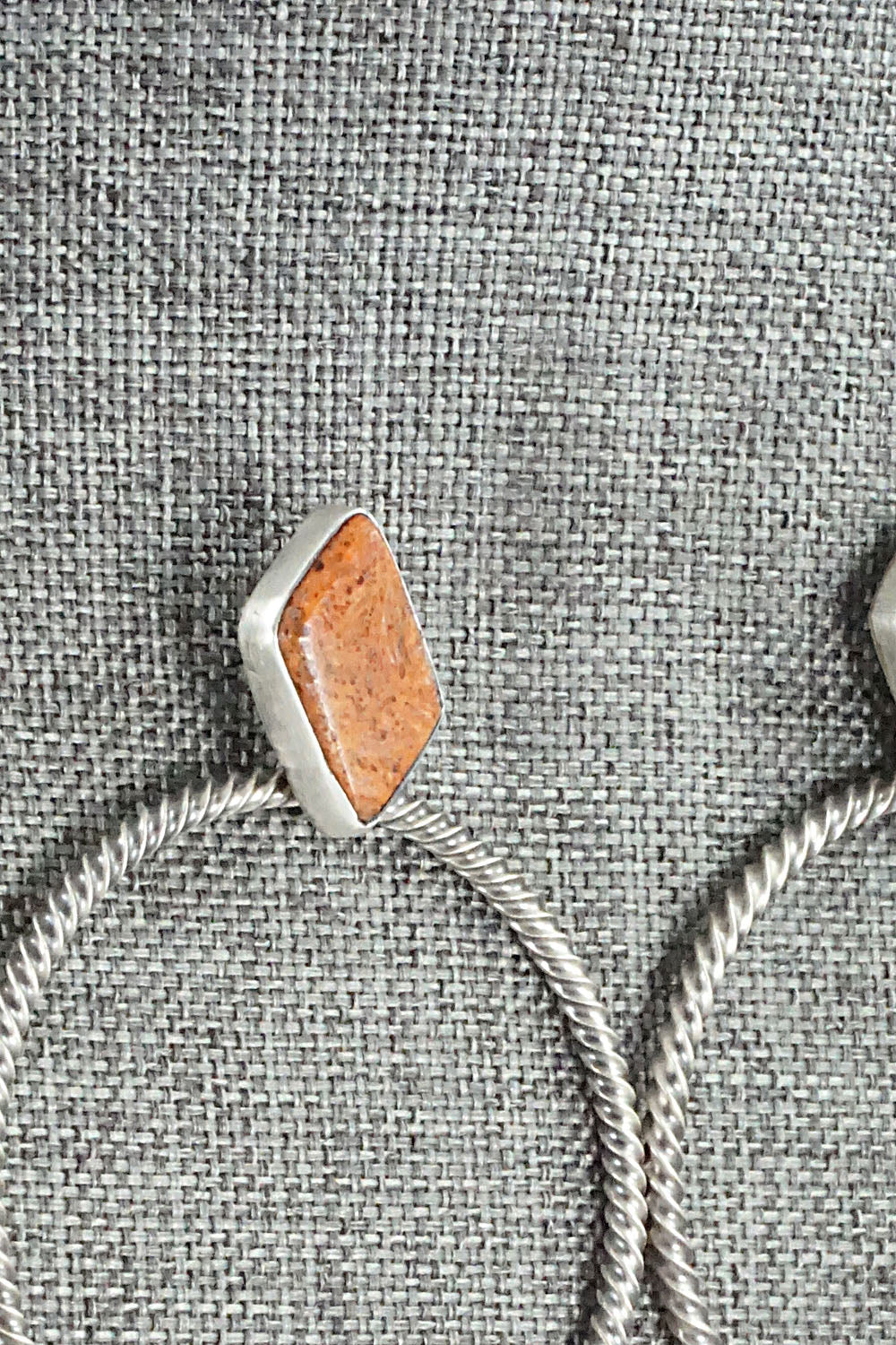 Coral & Sterling Silver Earrings - Annie Spencer