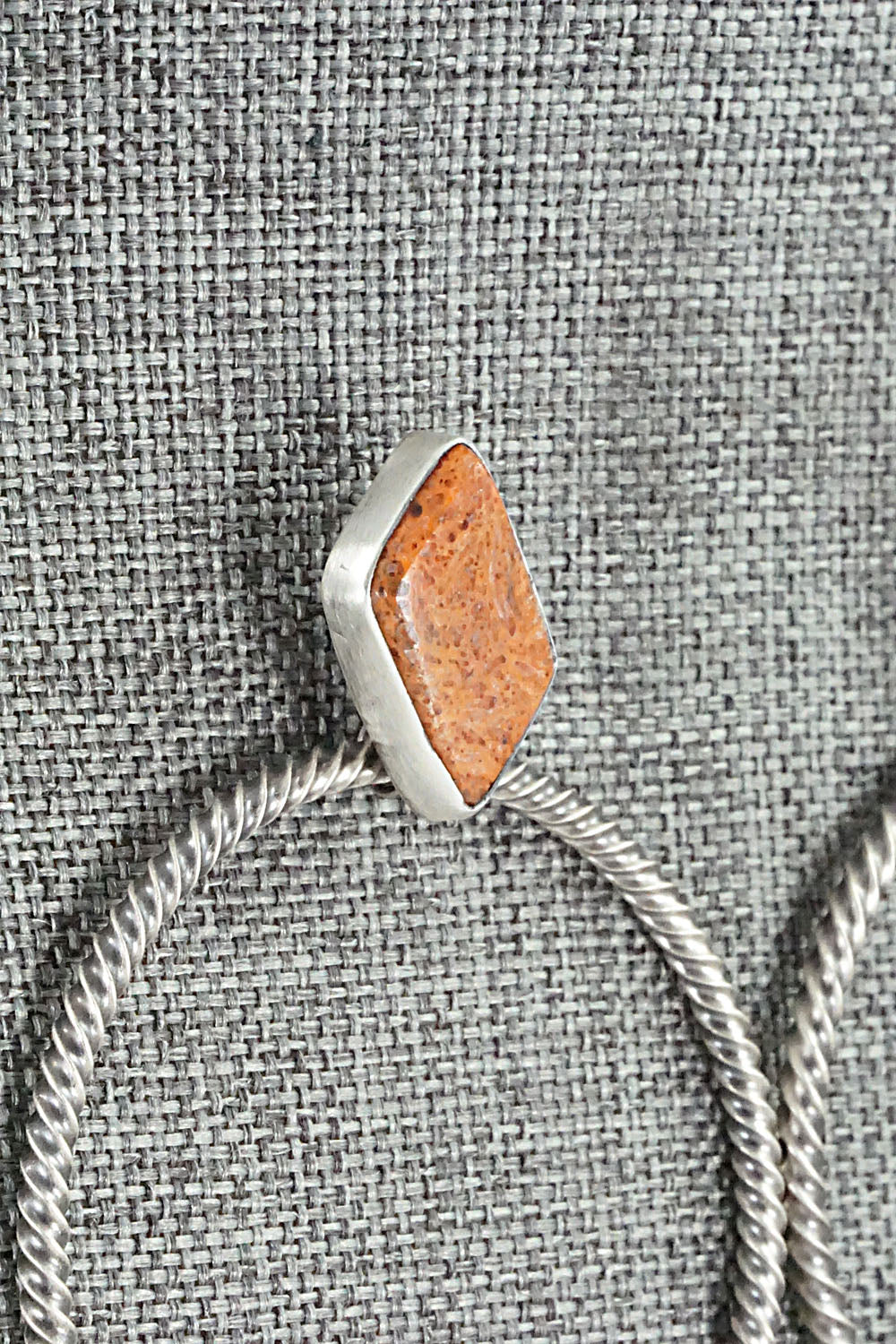 Coral & Sterling Silver Earrings - Annie Spencer