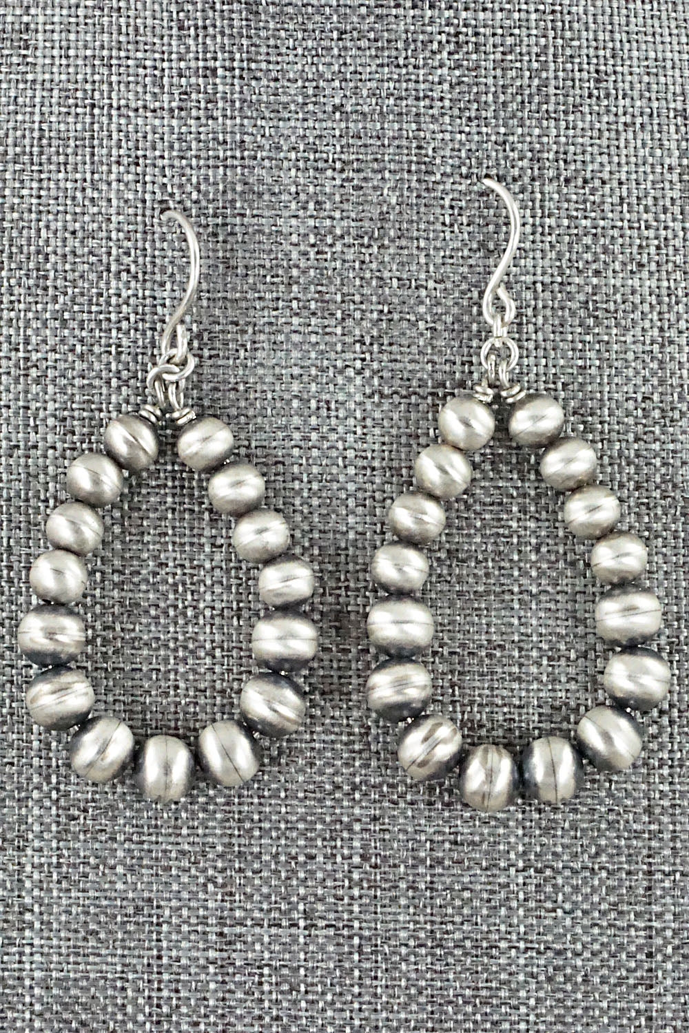 Sterling Silver Navajo Pearl Earrings - Jan Mariano