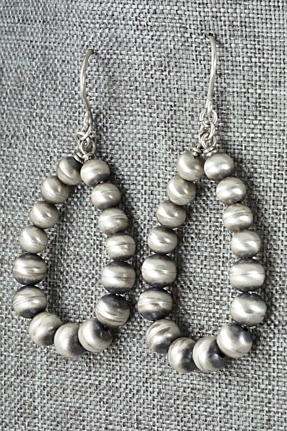 Sterling Silver Navajo Pearl Earrings - Jan Mariano