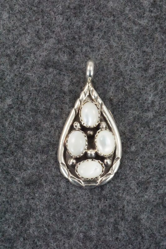 Mother of Pearl & Sterling Silver Pendant - Samuel Yellowhair