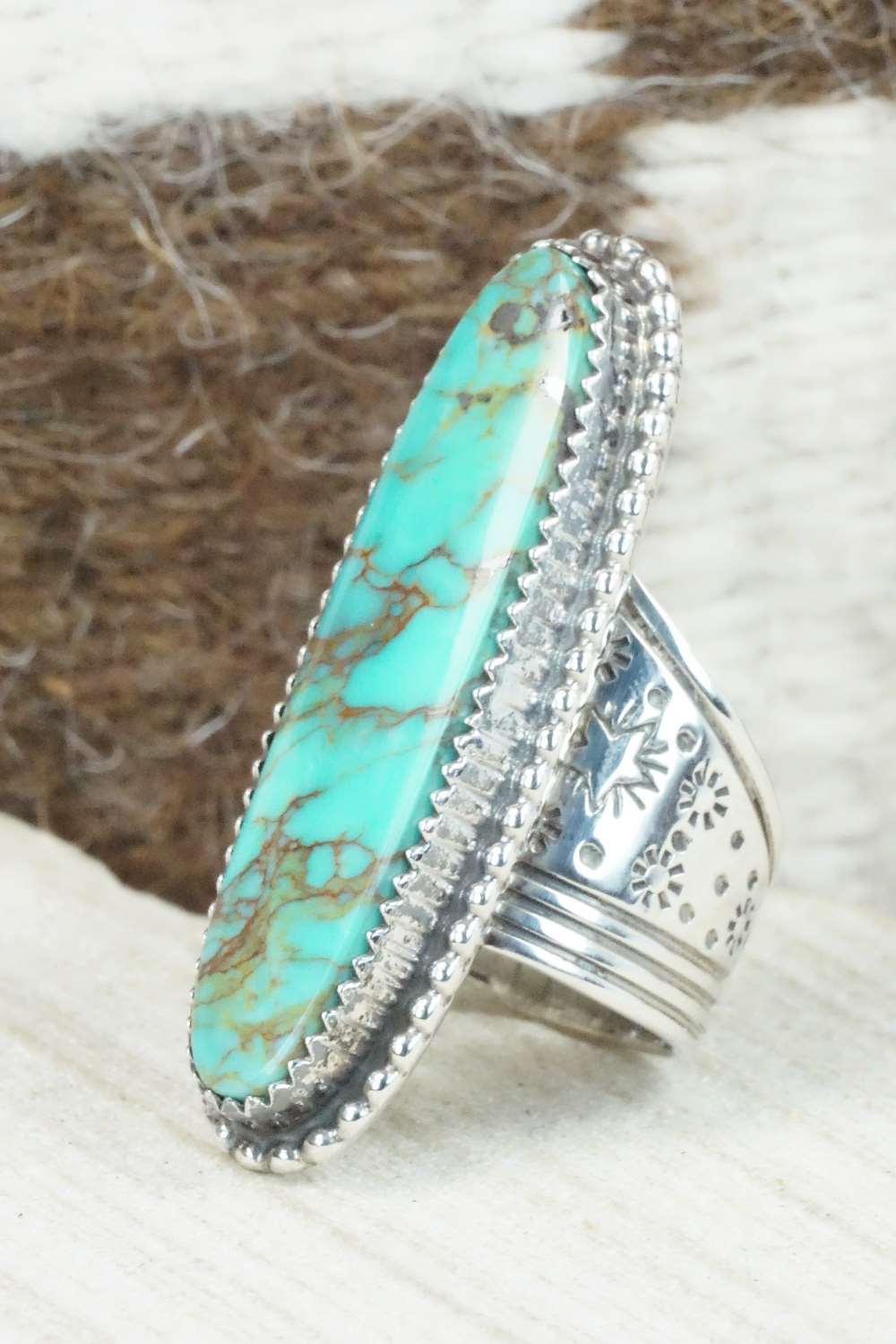 Turquoise & Sterling Silver Ring - Garrison Boyd - Size 6