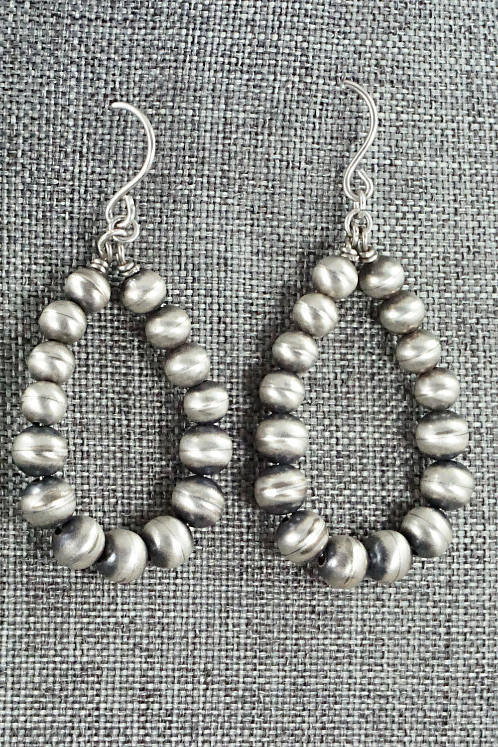 Sterling Silver Navajo Pearl Earrings - Jan Mariano