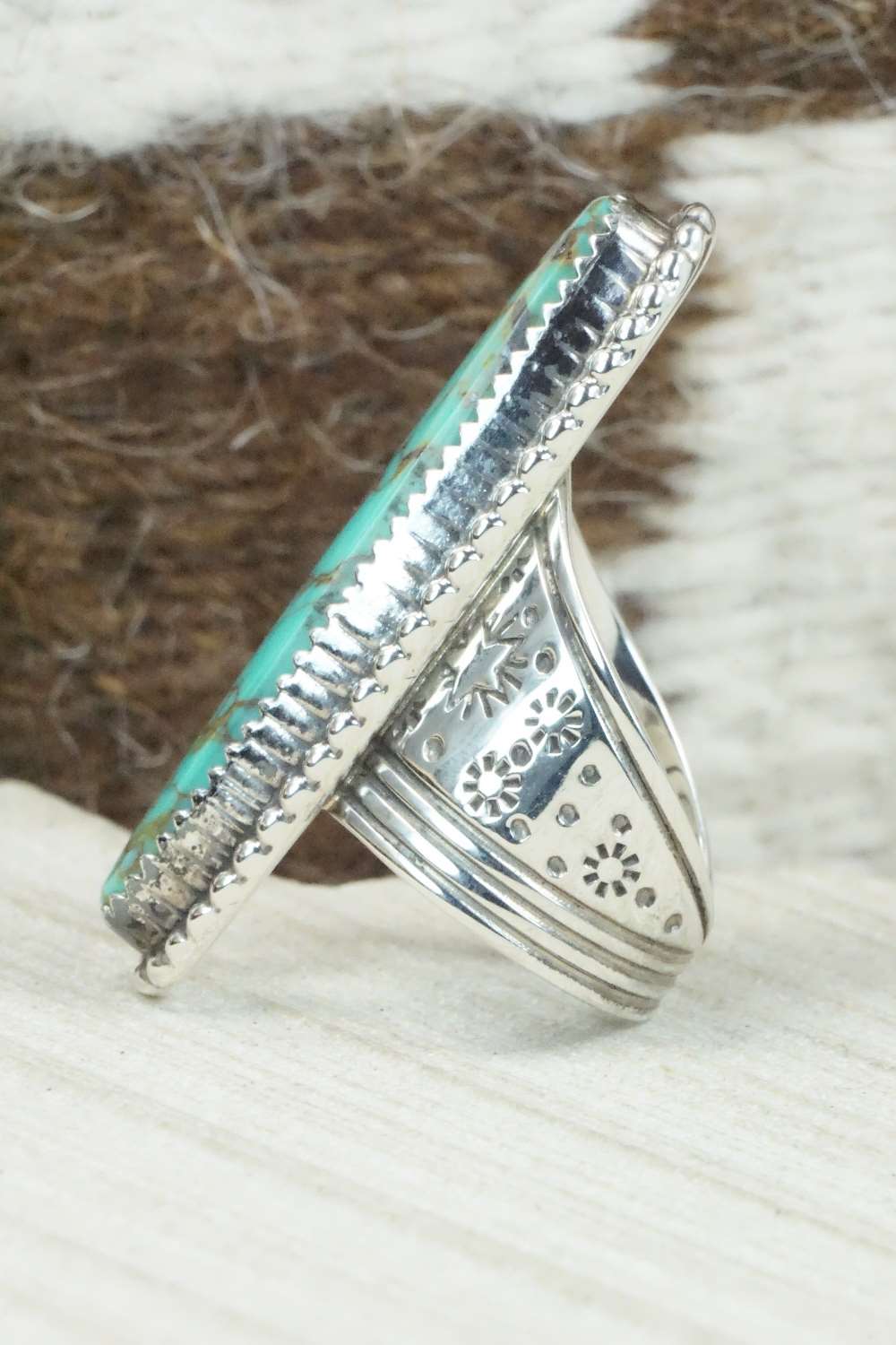 Turquoise & Sterling Silver Ring - Garrison Boyd - Size 6