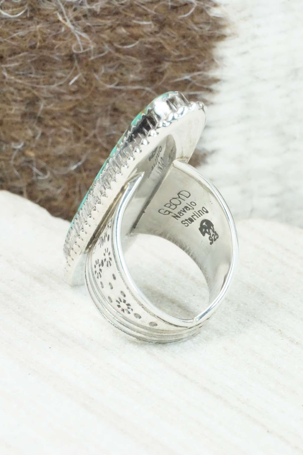 Turquoise & Sterling Silver Ring - Garrison Boyd - Size 6