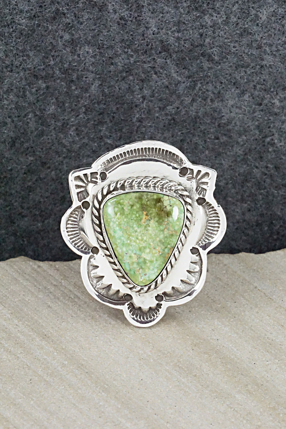 Turquoise & Sterling Silver Ring - Leonard Maloney - 8