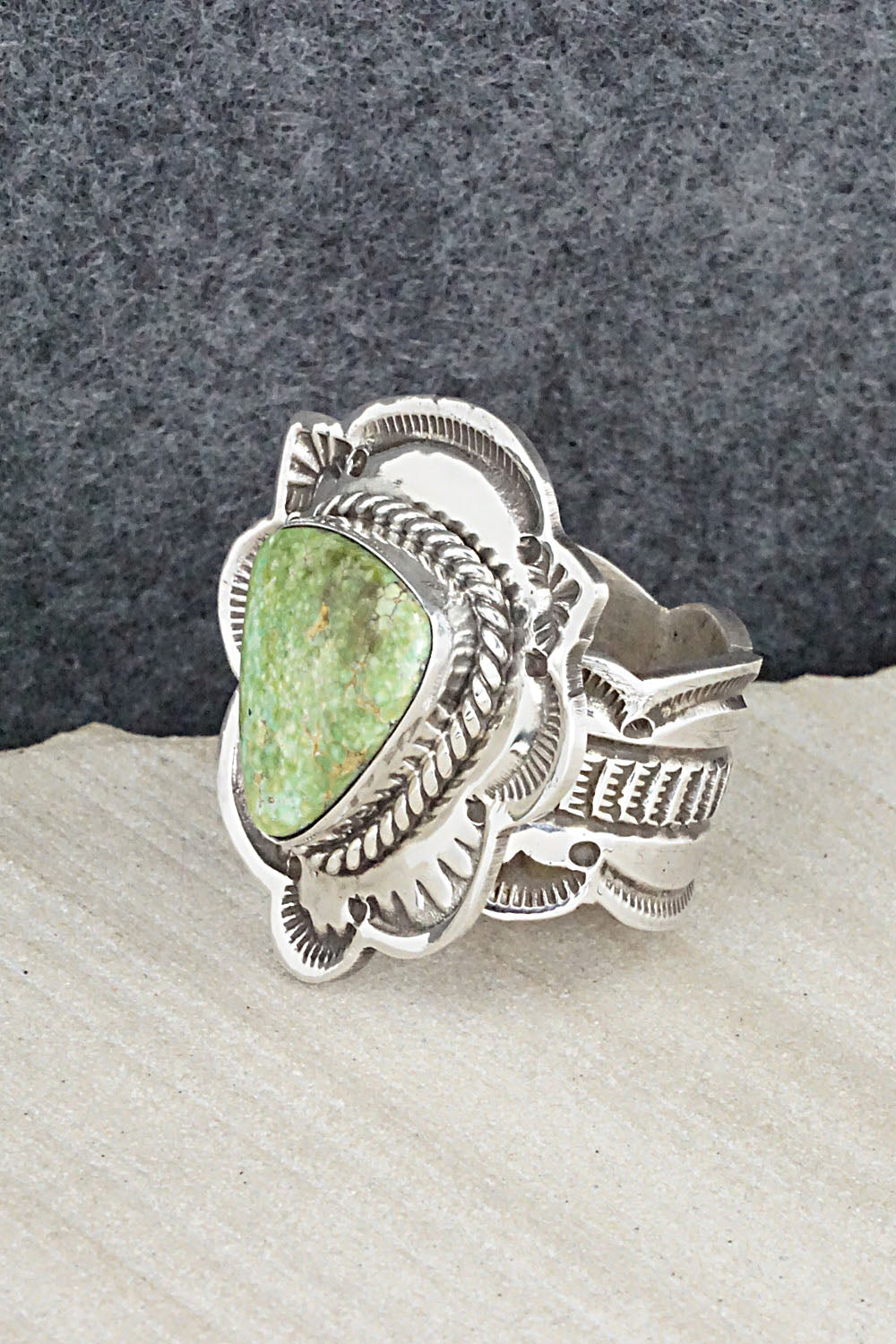 Turquoise & Sterling Silver Ring - Leonard Maloney - 8