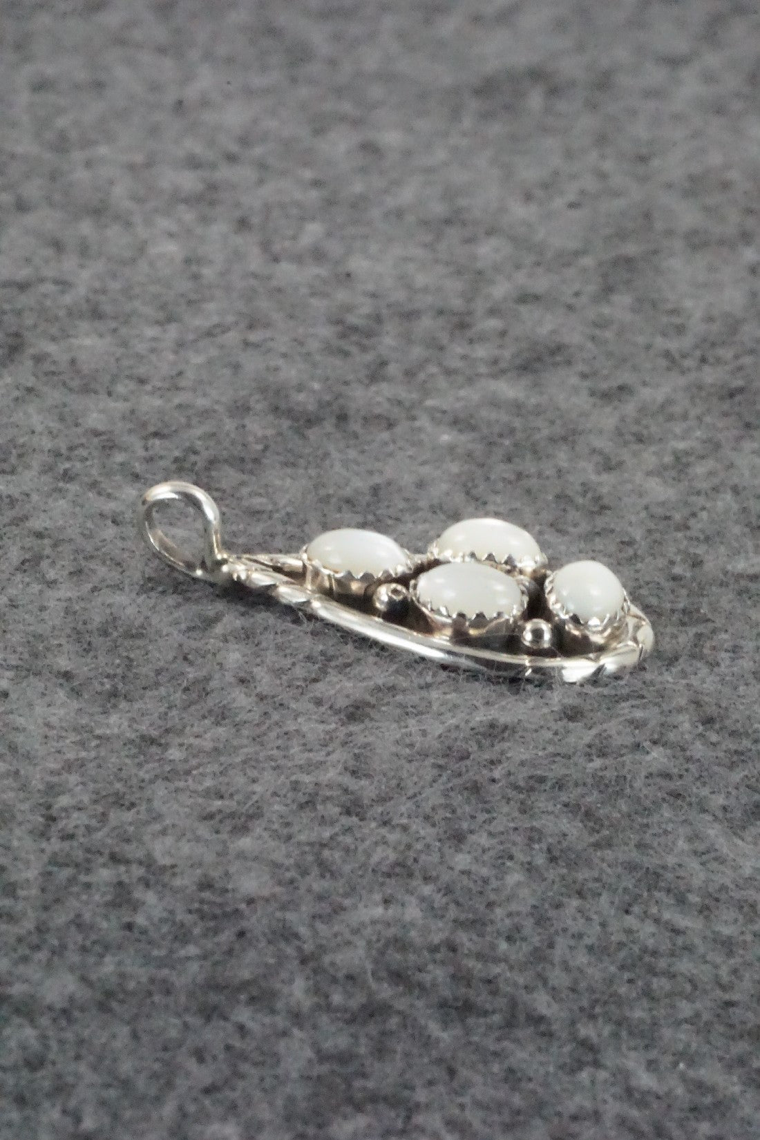 Mother of Pearl & Sterling Silver Pendant - Samuel Yellowhair