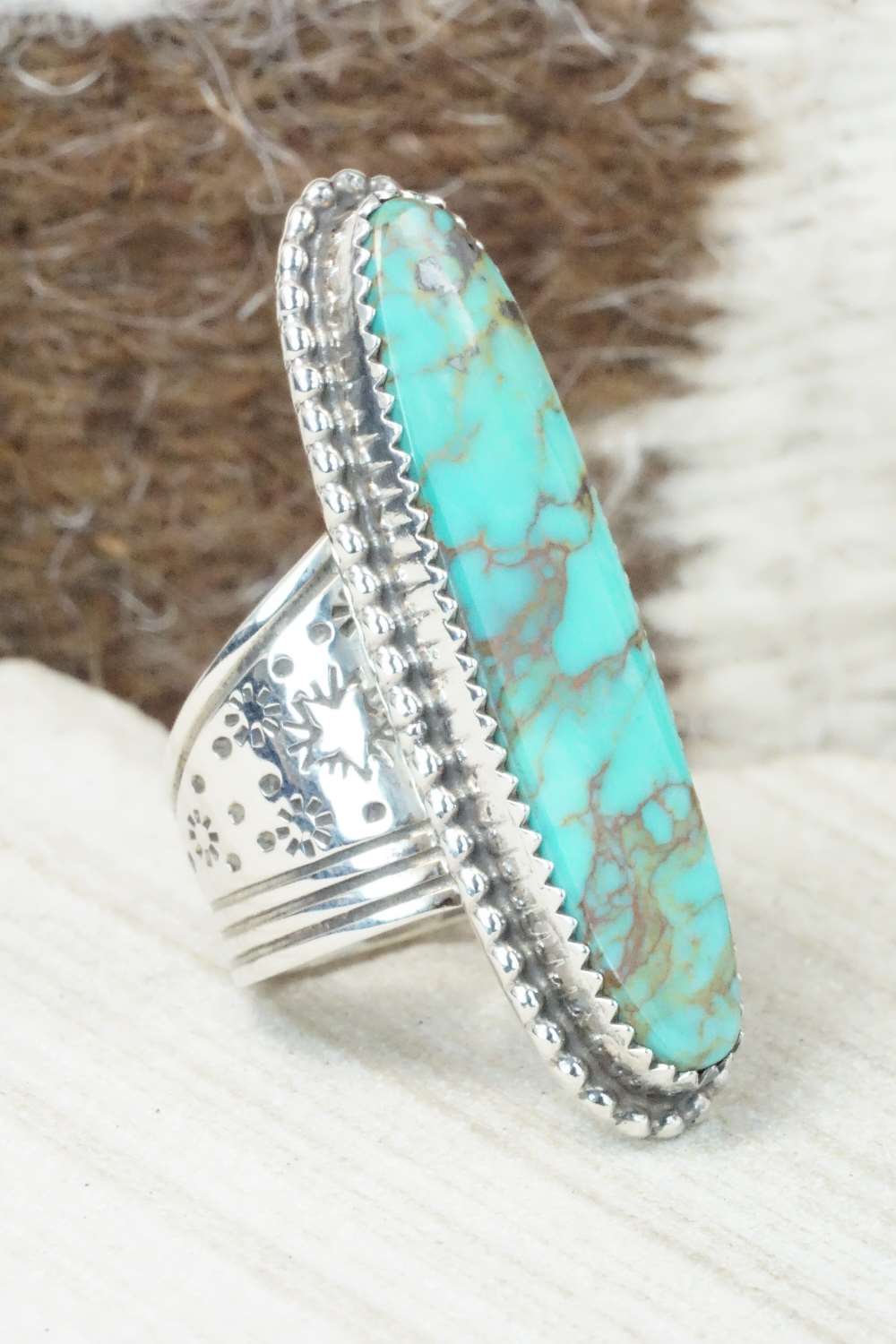 Turquoise & Sterling Silver Ring - Garrison Boyd - Size 6