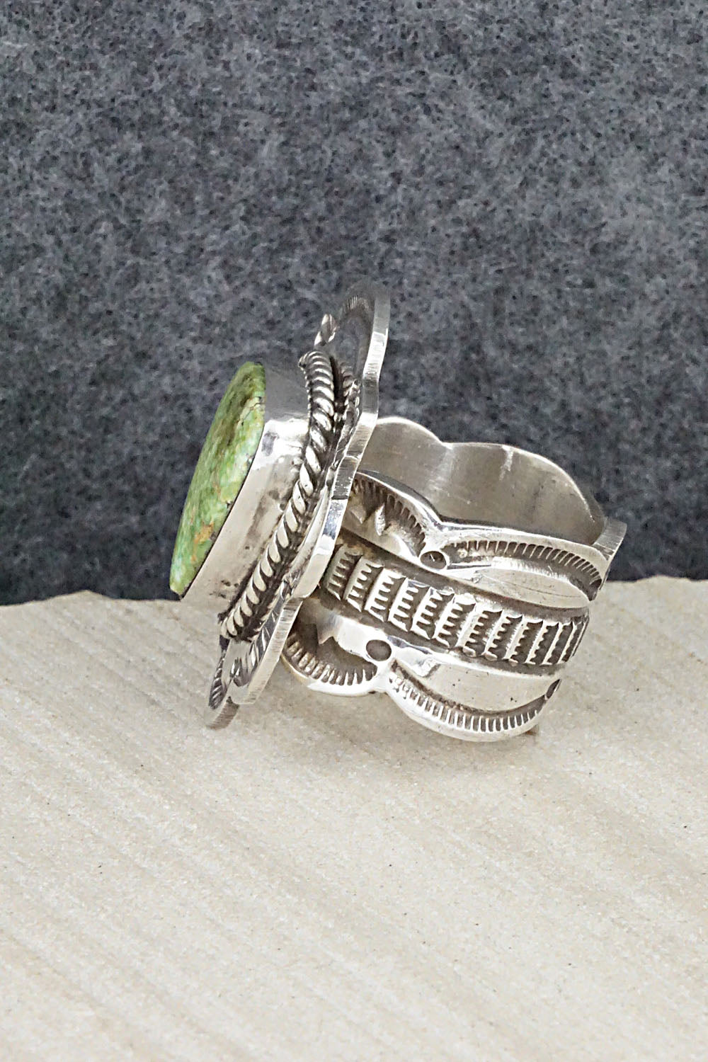 Turquoise & Sterling Silver Ring - Leonard Maloney - 8