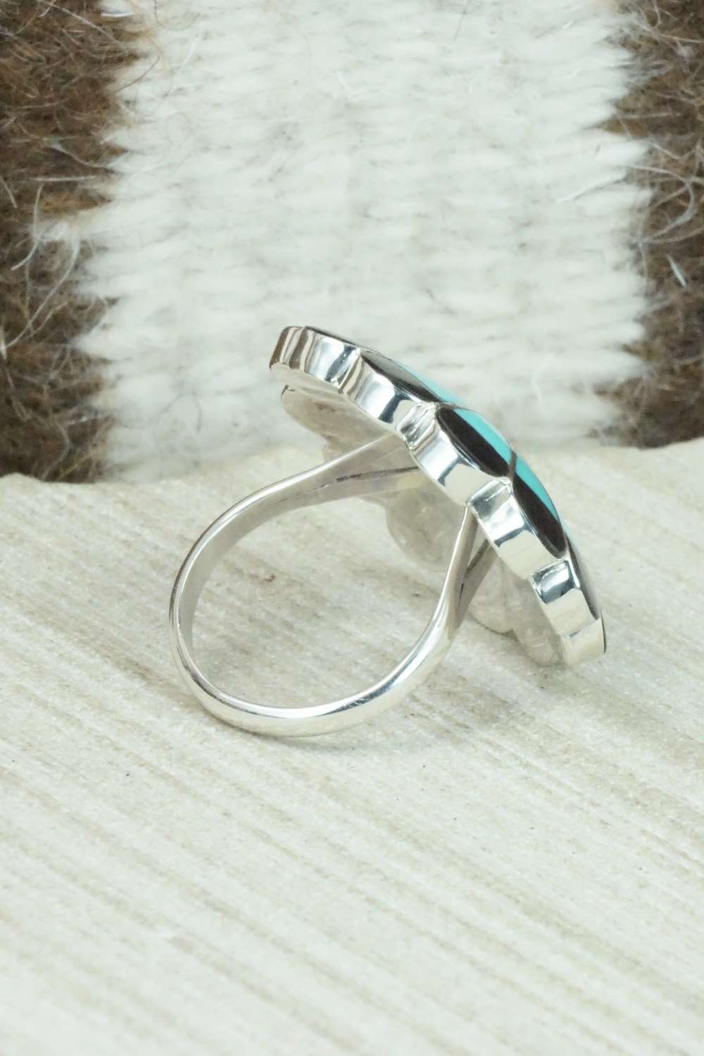 Multi Stone & Sterling Silver Ring - Denise Siutza - Size 7