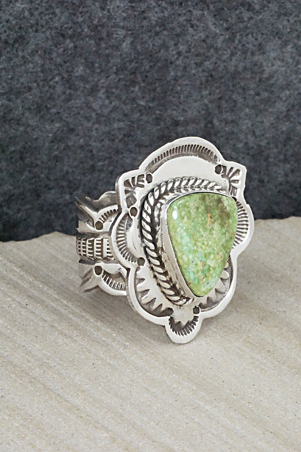 Turquoise & Sterling Silver Ring - Leonard Maloney - 8