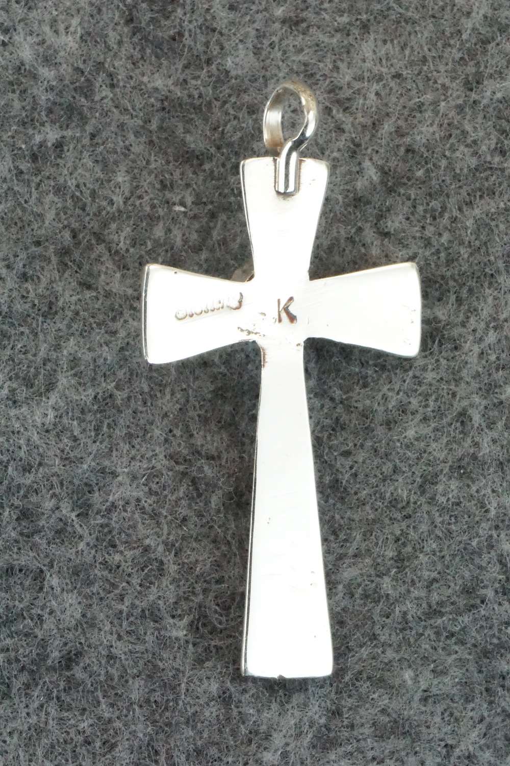 Turquoise & Sterling Silver Cross Pendant - Vanessa Kee