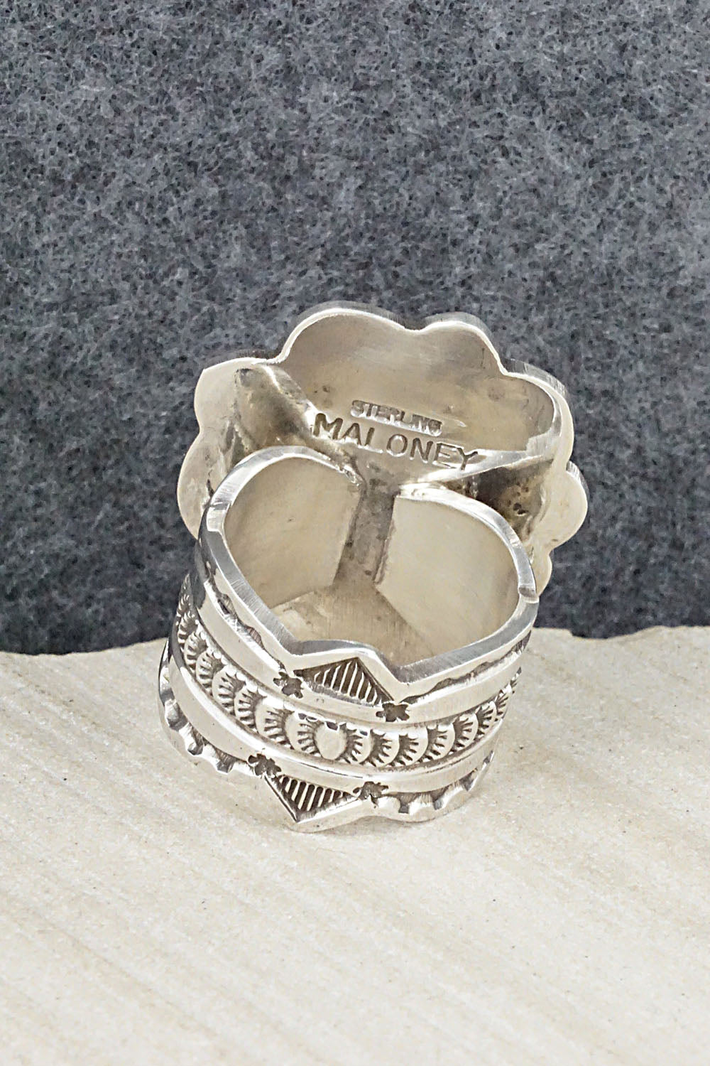 Turquoise & Sterling Silver Ring - Leonard Maloney - 9