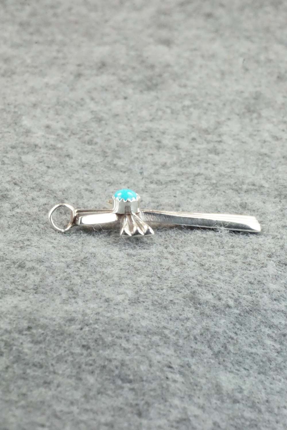 Turquoise & Sterling Silver Cross Pendant - Vanessa Kee