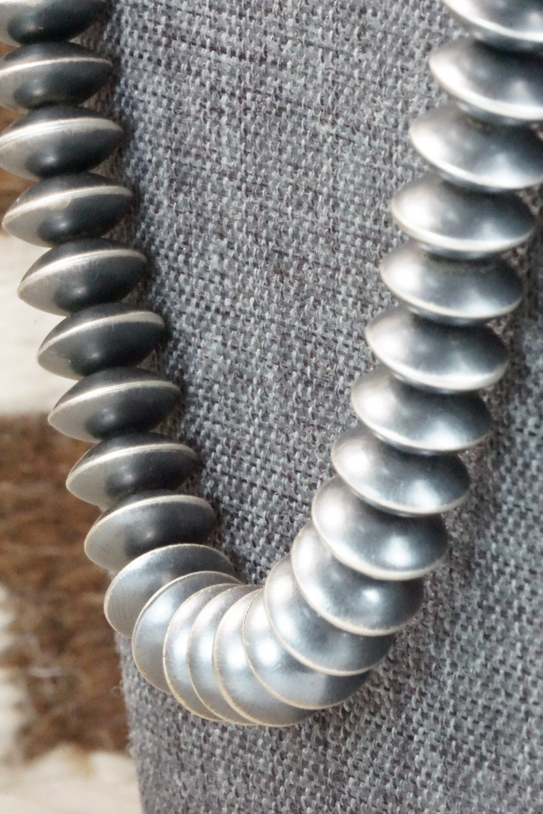 Navajo Pearl Sterling Silver Necklace Set - Preston Haley