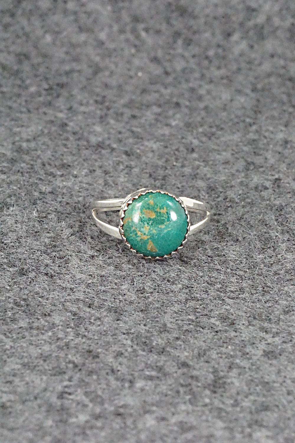 Turquoise and Sterling Silver Ring - Robert Martinez - Size 7