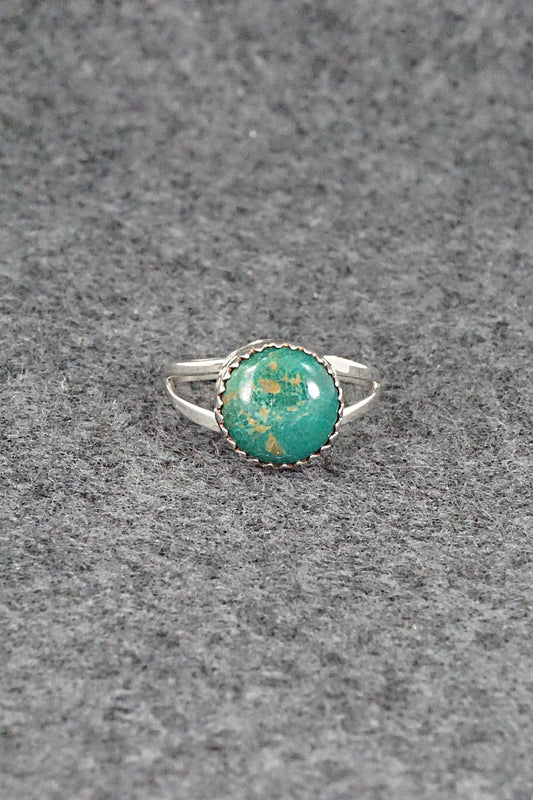 Turquoise and Sterling Silver Ring - Robert Martinez - Size 7