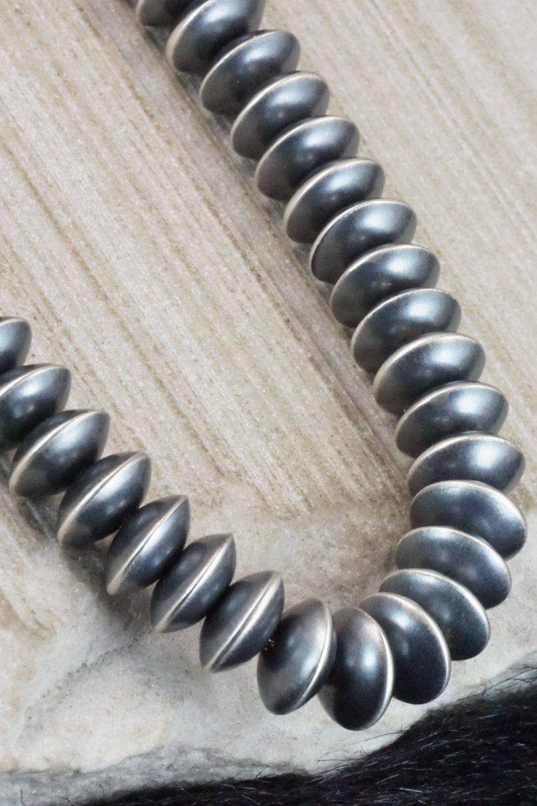 Navajo Pearl Sterling Silver Necklace Set - Preston Haley