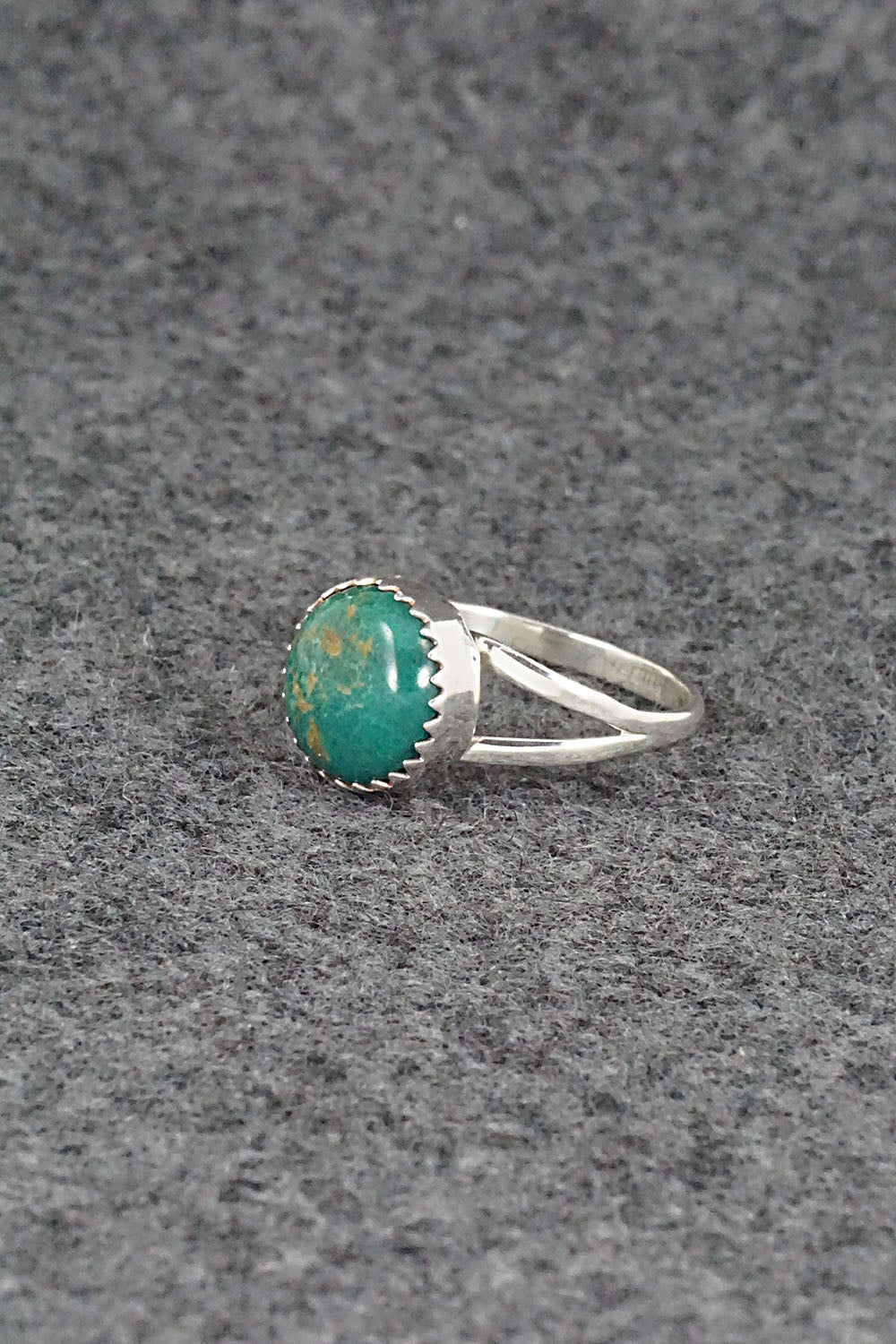 Turquoise and Sterling Silver Ring - Robert Martinez - Size 7