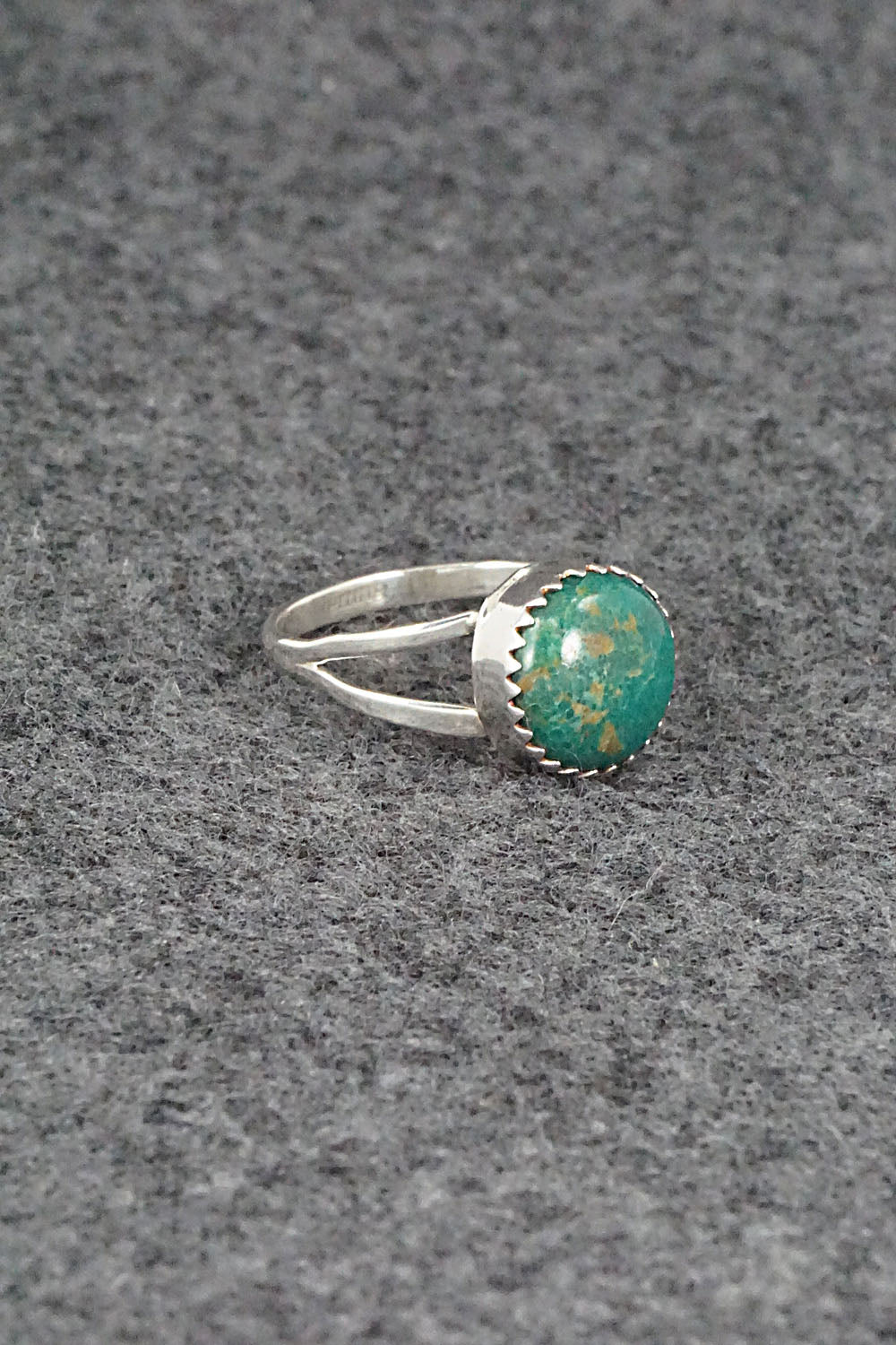 Turquoise and Sterling Silver Ring - Robert Martinez - Size 7