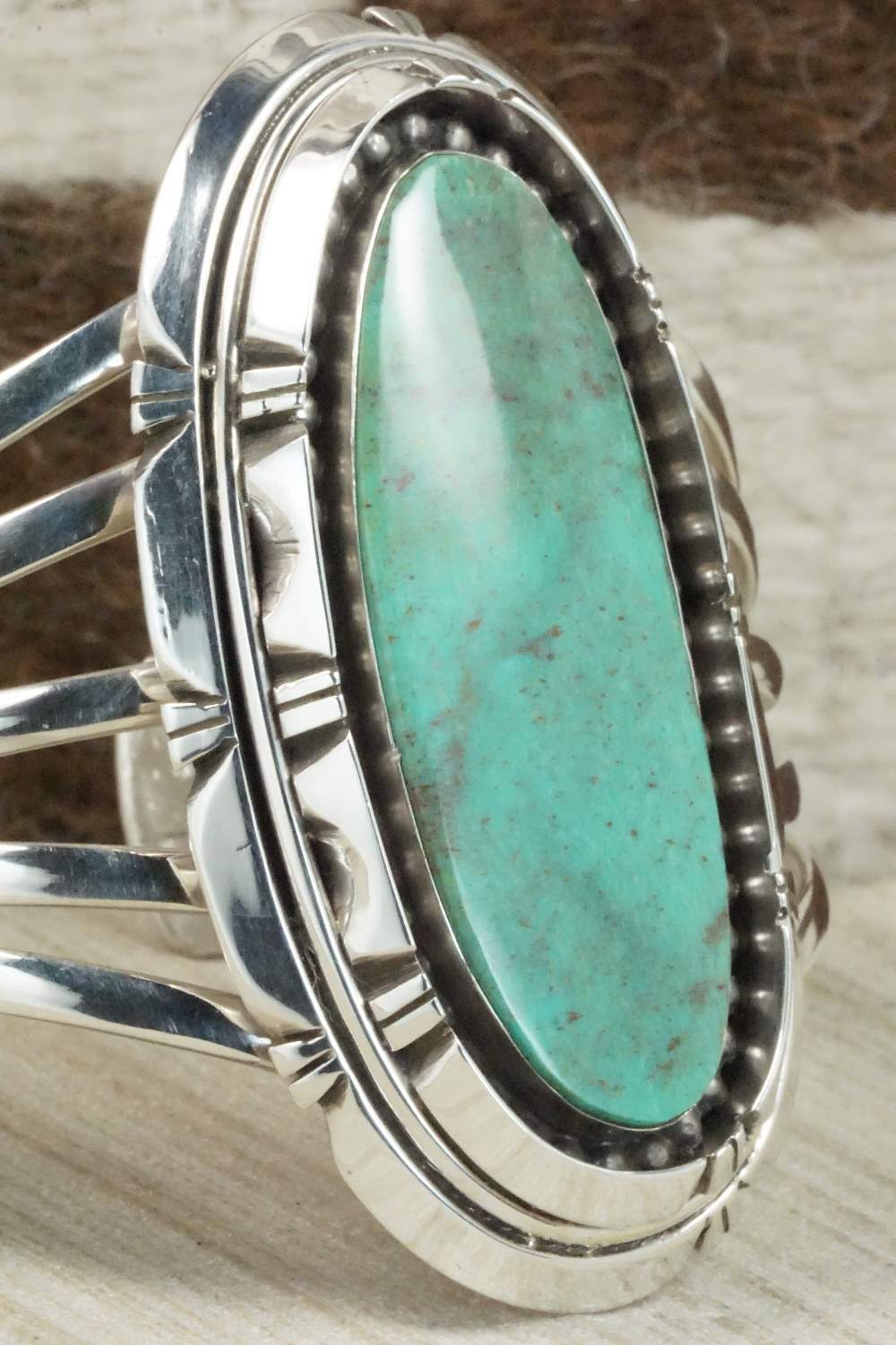 Turquoise & Sterling Silver Bracelet - Rita Lee