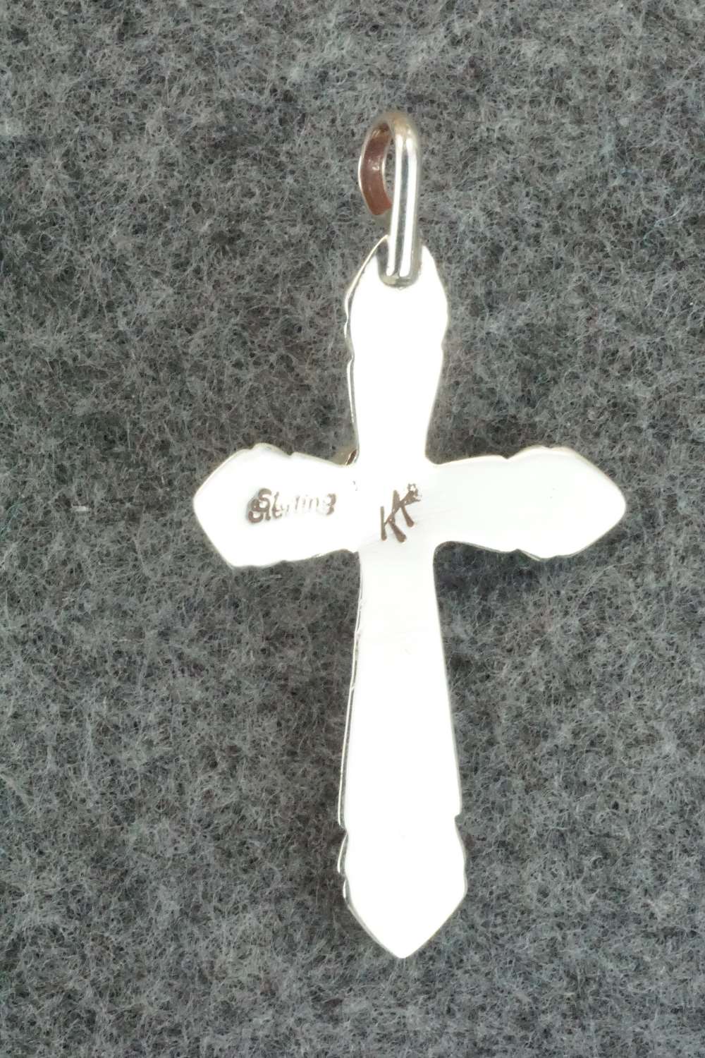 Turquoise & Sterling Silver Cross Pendant - Vanessa Kee
