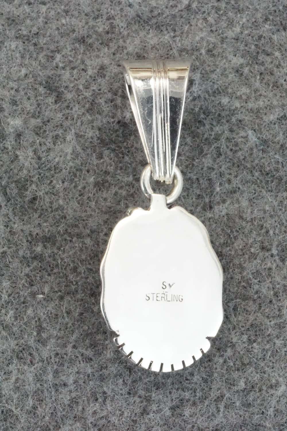 Turquoise & Sterling Silver Pendant - Samuel Yellowhair