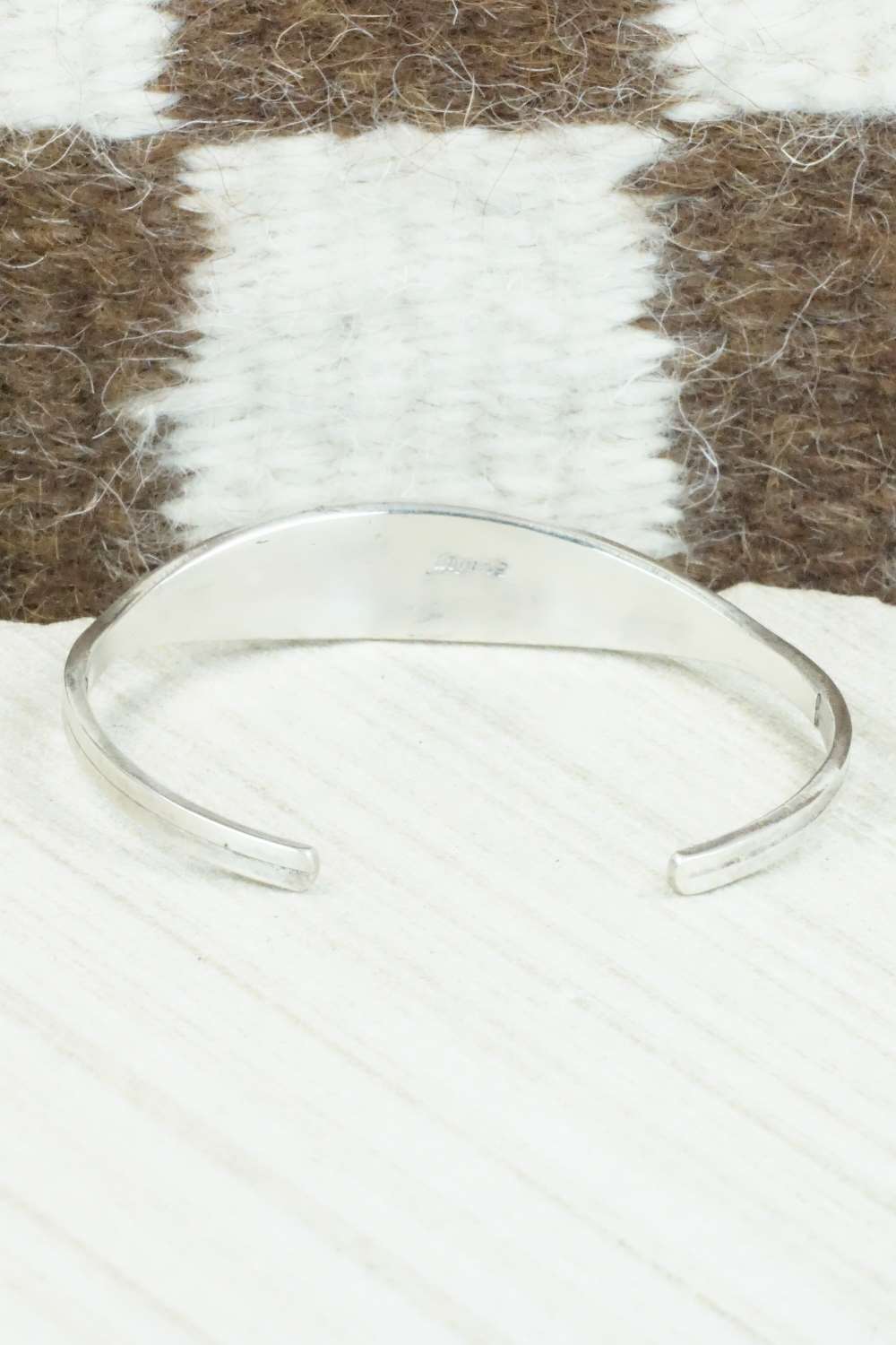 Multi Stone & Sterling Silver Inlay Bracelet - Adrianne Kallestewa