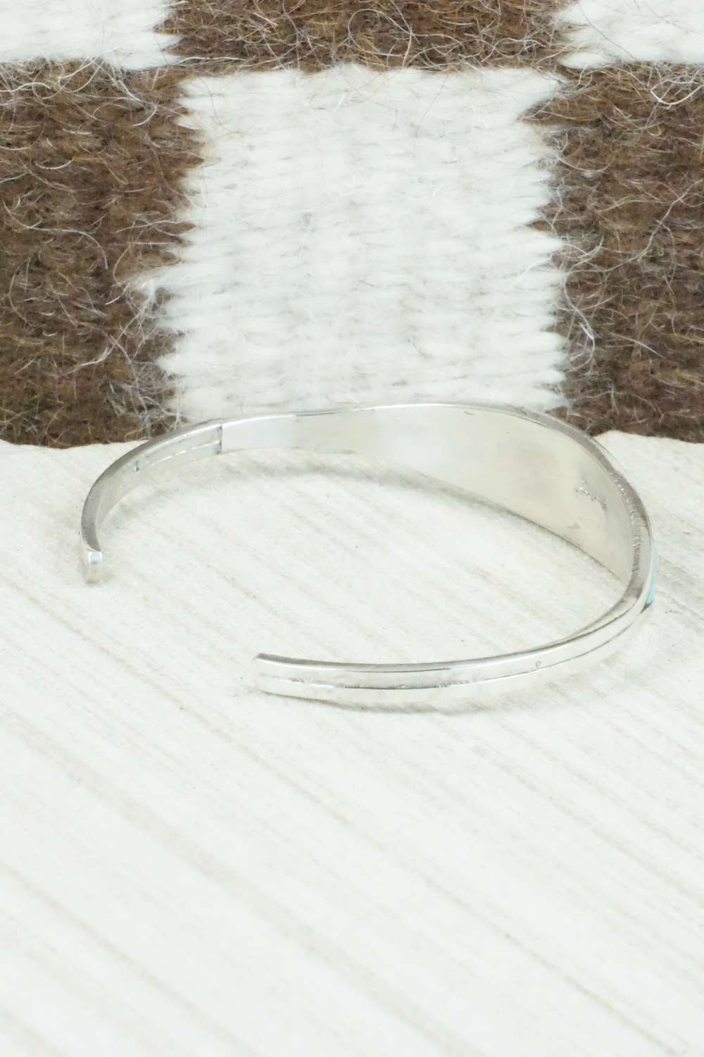 Multi Stone & Sterling Silver Inlay Bracelet - Adrianne Kallestewa