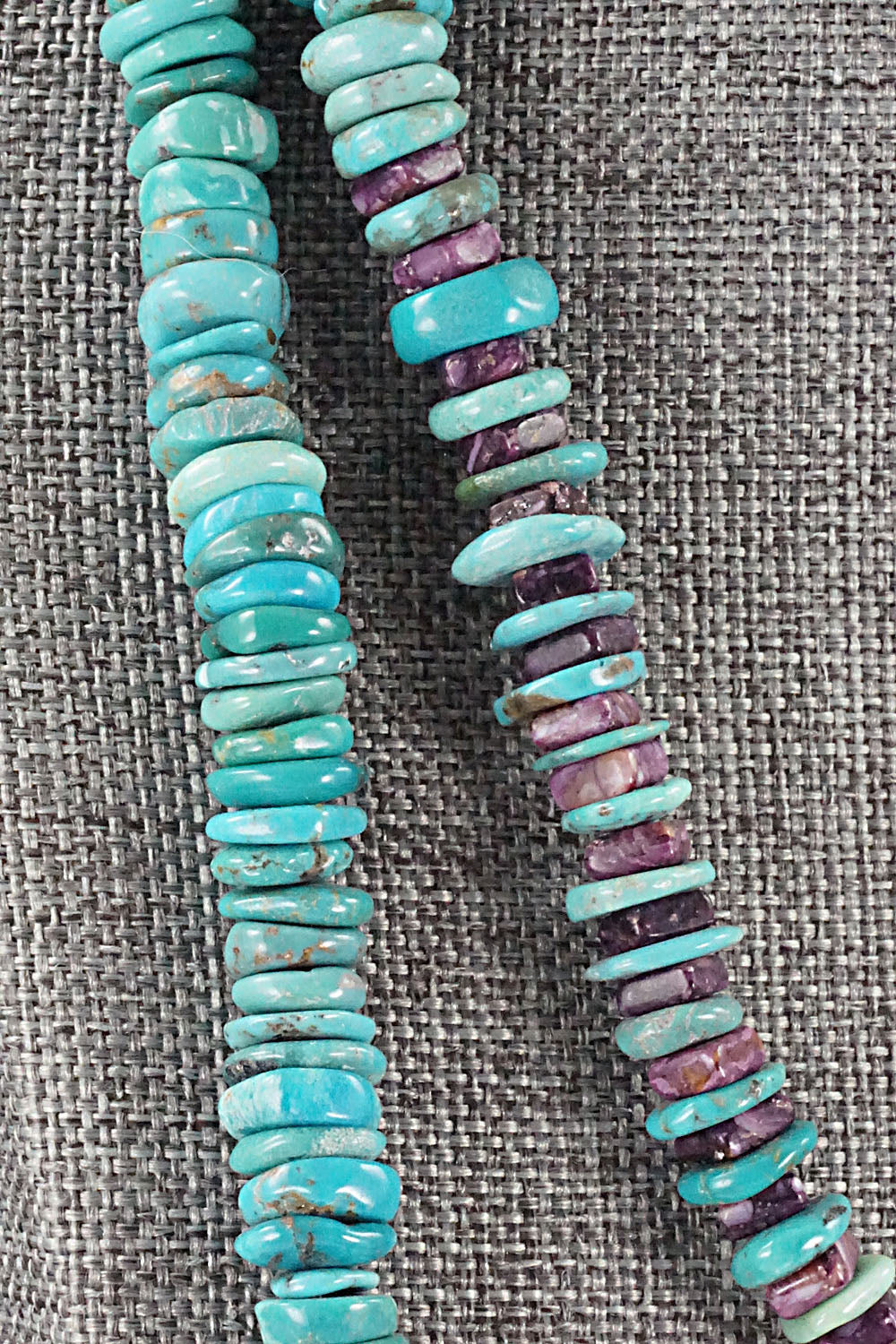 Turquoise, Spiny Oyster & Sterling Silver Necklace - Victoria Callidito