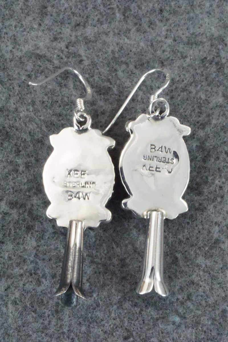 Turquoise & Sterling Silver Earrings - Vernon K Johnson