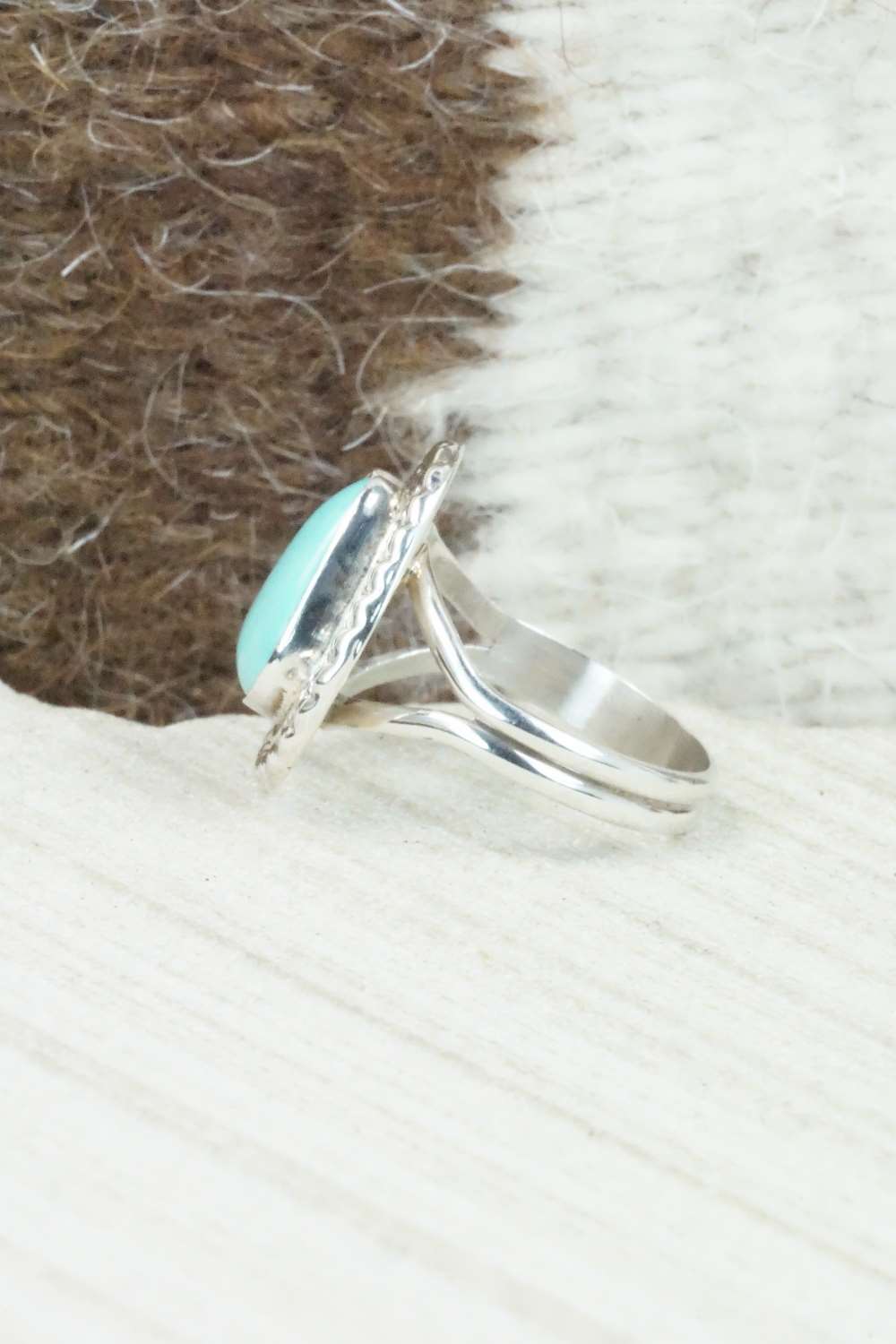Turquoise & Sterling Silver Ring - Donovan Skeets - Size 5.75