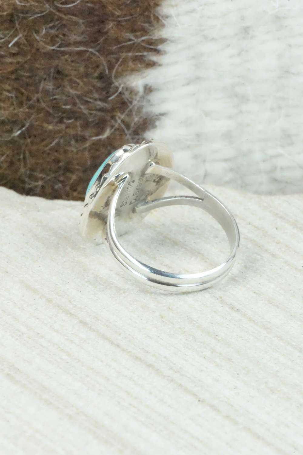Turquoise & Sterling Silver Ring - Donovan Skeets - Size 5.75