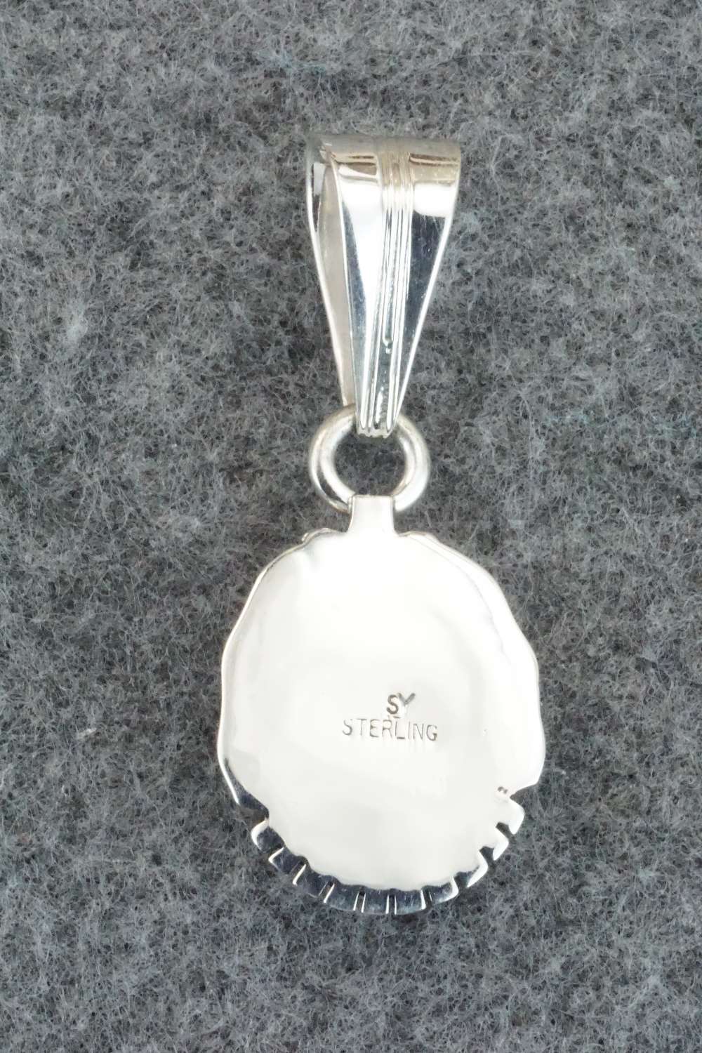 Turquoise & Sterling Silver Pendant - Samuel Yellowhair