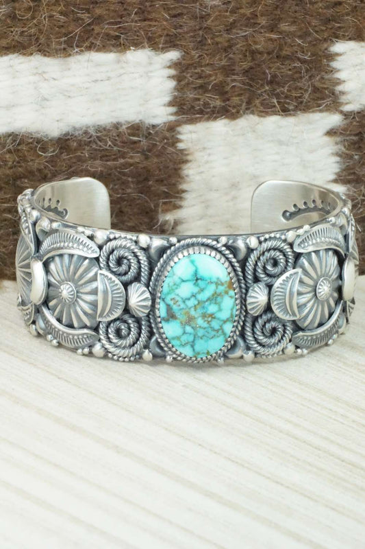 Turquoise & Sterling Silver Bracelet - Delbert Gordon