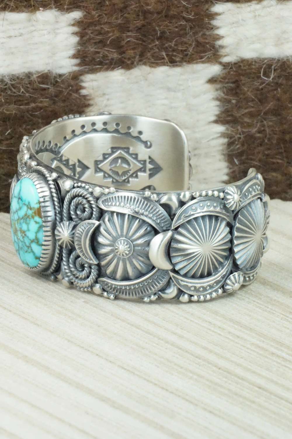 Turquoise & Sterling Silver Bracelet - Delbert Gordon